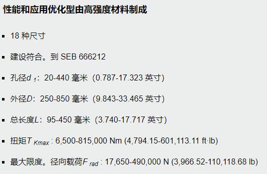 TSCHAN 筒式聯(lián)軸器TNK TKVO系列